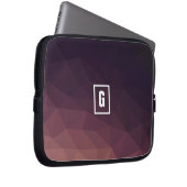 Low Polypink/violett/schwarz, erste Notebook-Hülle Laptopschutzhülle (Vorne Rechts)