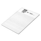 Low Power Robot - Nicht heute... Notizblock (angewinkelt)