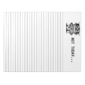 Low Power Robot - Nicht heute... Notizblock (Vorderseite)