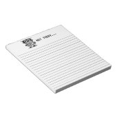 Low Power Robot - Nicht heute... Notizblock (angewinkelt)