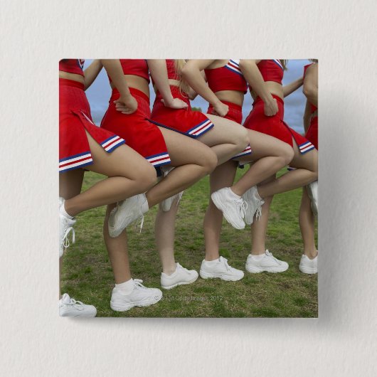 Low Section View of a Group of Cheerleader Button (Vorderseite)