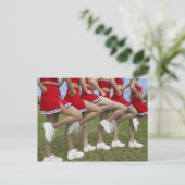 Low Section View of a Group of Cheerleader Postkarte (Stehend Vorderseite)