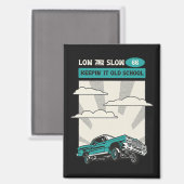 Low & Slow 66 Classic Lowrider Magnet (Vorderseite/Rückseite)