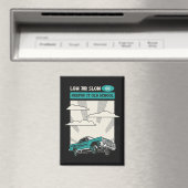 Low & Slow 66 Classic Lowrider Magnet (In Situ (Geschirrspüler))