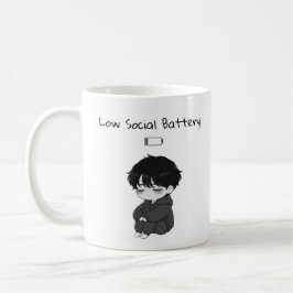 Low Social Battery Relatable Chibi Boy Kaffeetasse