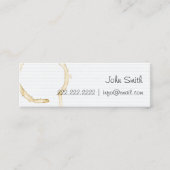 Low-Tech-Kaffee-Visitenkarte Mini Visitenkarte (Vorderseite)