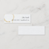 Low-Tech-Kaffee-Visitenkarte Mini Visitenkarte (Vorne/Hinten)