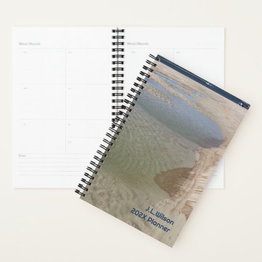 Low Tide Beach Sand Pools Personalized  Planer (Anzeige)