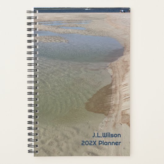 Low Tide Beach Sand Pools Personalized  Planer (Vorderseite)