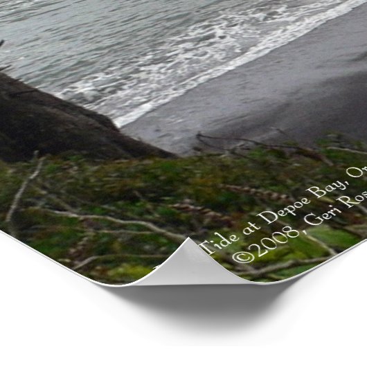 Low Tide bei Depoe Bay Poster (Ecke)