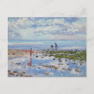 Low Tide Charmouth 2012 Postkarte