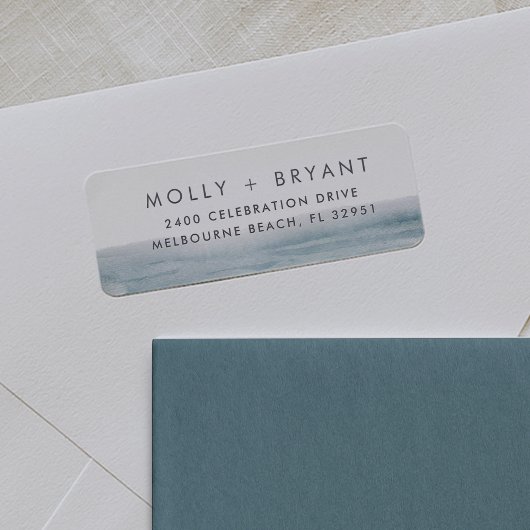 Low Tide | Coastal Wedding Return Address