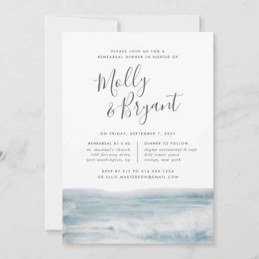 Low-Tide-Probe-Dinner Einladung (Vorderseite)