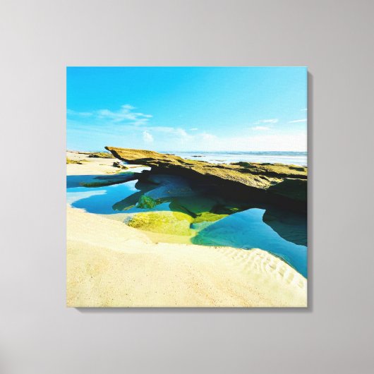 Low tide rocky ocean floor Canvas  Leinwanddruck (Vorderseite)