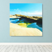 Low tide rocky ocean floor Canvas  Leinwanddruck (Insitu (Holzboden))