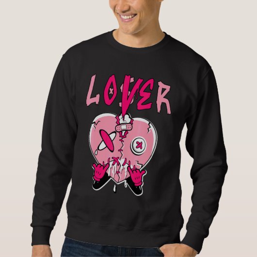 Low Triple Pink Loser Heart Dripping Triple Pink Sweatshirt (Vorderseite)