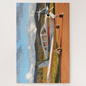 Low-wing-Flugzeug, Outback South Australia 2 Puzzle (Vertikal)