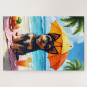 Lowchen Beach Relax Scene Puzzle (Horizontal)