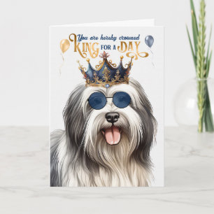 Lowchen Dog King für Day Funny Birthday Karte