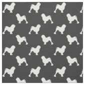 Lowchen-Hunderassen-Silhouetten-Muster Stoff (Muster)
