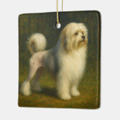 Lowchen Keramikornament (Links)