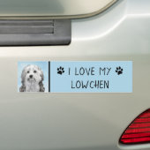Lowchen Malerei - Niedliche Original Hunde Kunst Autoaufkleber (Auf Auto)