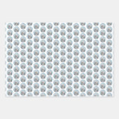 Lowchen Malerei - Niedliche Original Hunde Kunst Geschenkpapier Set (Vorderseite 2)