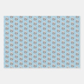 Lowchen Malerei - Niedliche Original Hunde Kunst Geschenkpapier Set (Vorderseite)
