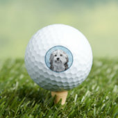 Lowchen Malerei - Niedliche Original Hunde Kunst Golfball (Insitu T-Shirt)