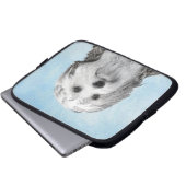 Lowchen Malerei - Niedliche Original Hunde Kunst Laptopschutzhülle (Vorne Knopf)