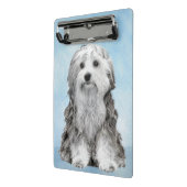 Lowchen Malerei - Niedliche Original Hunde Kunst Mini Klemmbrett (Gewinkelt2)