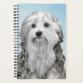 Lowchen Malerei - Niedliche Original Hunde Kunst Planer (Vorderseite)