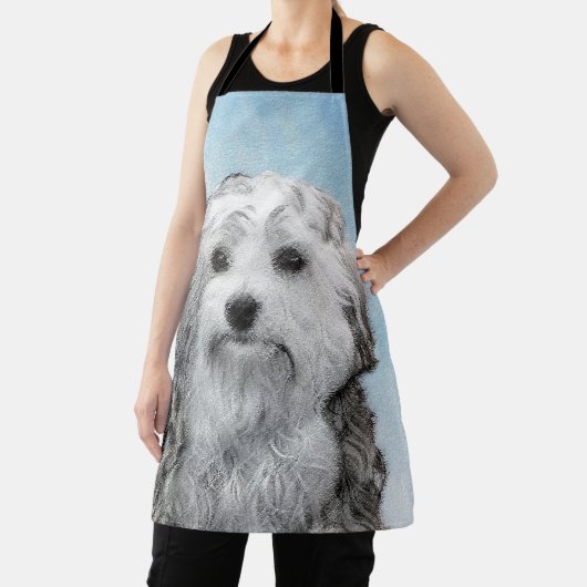 Lowchen Malerei - Niedliche Original Hunde Kunst Schürze (InSitu)