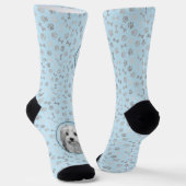 Lowchen Malerei - Niedliche Original Hunde Kunst Socken (Gewinkelt)