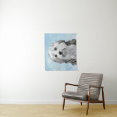 Lowchen Malerei - Niedliche Original Hunde Kunst Wandteppich (Beispiel)