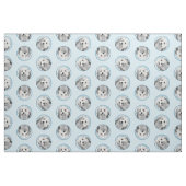 Lowchen Malerei Silber und Cream Original Hunde Ku Stoff (Fat Quarter (45,7 x 55,9 cm))