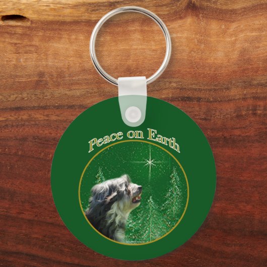 Lowchen Peace Schlüsselanhänger (Rückseite)