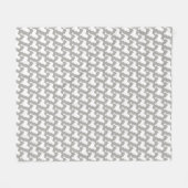 Lowchen Silhouette-Muster Fleecedecke (Vorderseite (Horizontal))