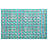 Lowchen Türkis 2 Stoff (Fat Quarter (45,7 x 55,9 cm))