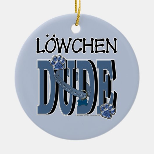 Lowchen TYP Keramik Ornament (Vorne)