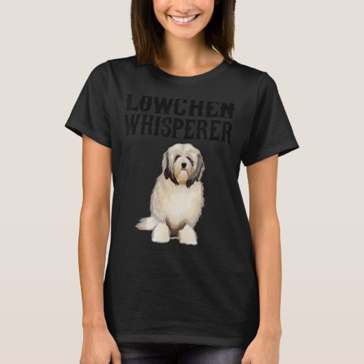 Lowchen Wisperer Dog T-Shirt (Vorderseite)