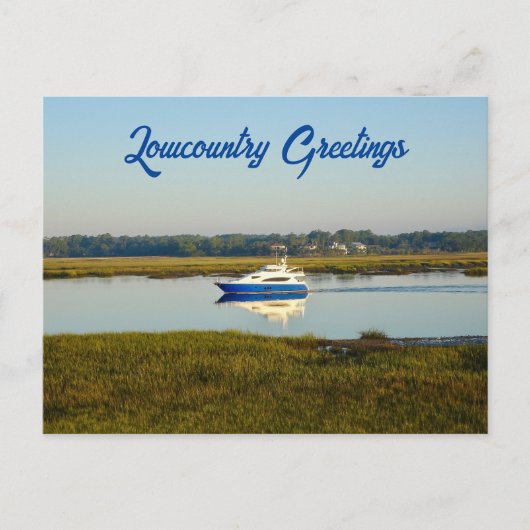 Lowcountry Greetings Broek Creek Hilton Head SC Postkarte (Vorderseite)