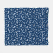 Lowcountry Oysters Blanket Fleecedecke (Vorderseite (Horizontal))