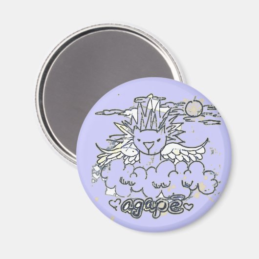 Löwe3 Magnet (Vorderseite/Rückseite)