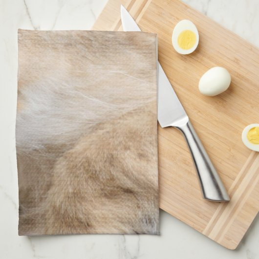 Löwe 022 geschirrtuch (Viertel Falte)