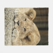 Löwe 040 fleecedecke (Vorderseite (Horizontal))