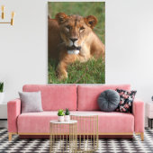 Löwe 10 leinwanddruck (Insitu (Wohnzimmer))