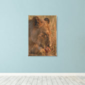 Löwe 12 leinwanddruck (Insitu (Holzboden))