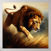 Löwe (12) Wildkatze Poster (Vorne)