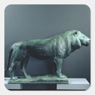 Löwe, 1904 quadratischer aufkleber